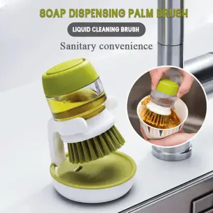 Soap Dispensing Palm Brush