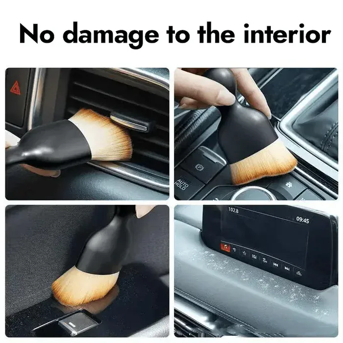 Car cleaning brush use